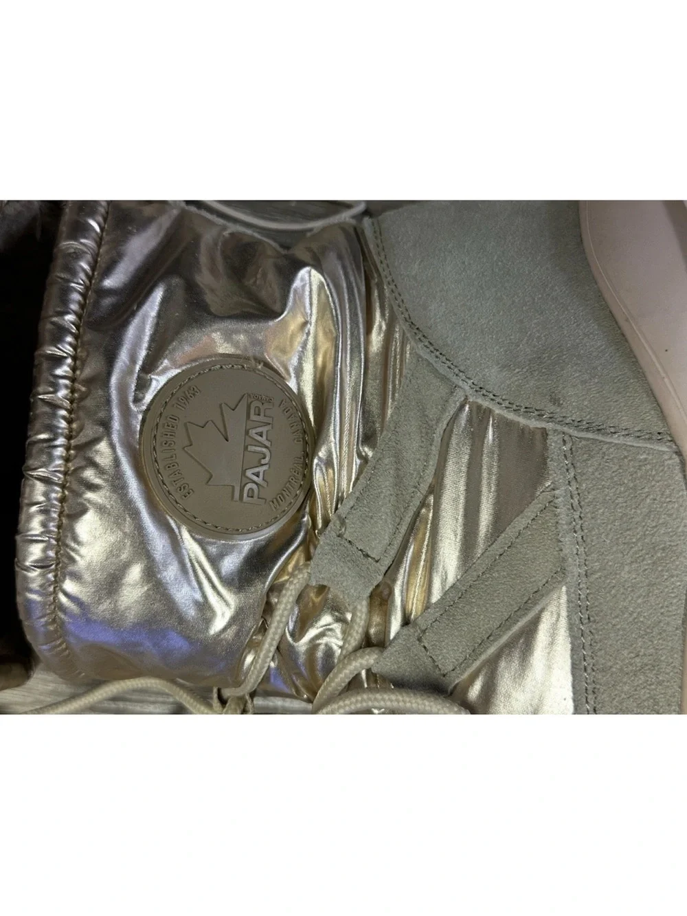 Women’s PAJAR Aviva Rose Gold Faux Fur-Lined Waterproof Boots Size 8-8.5